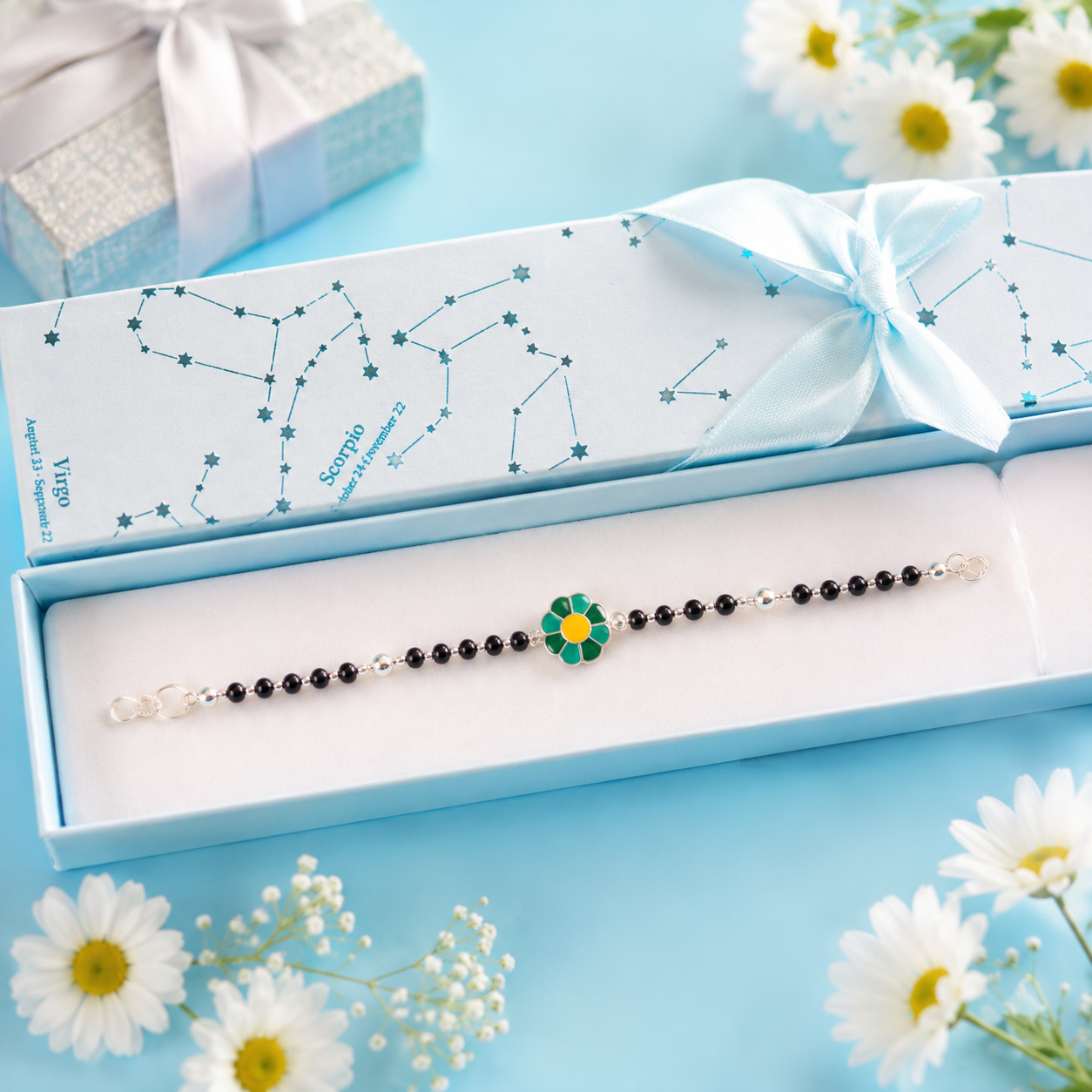 Bandhan Kids Silver "Flower" Bracelet - SweeDesi
