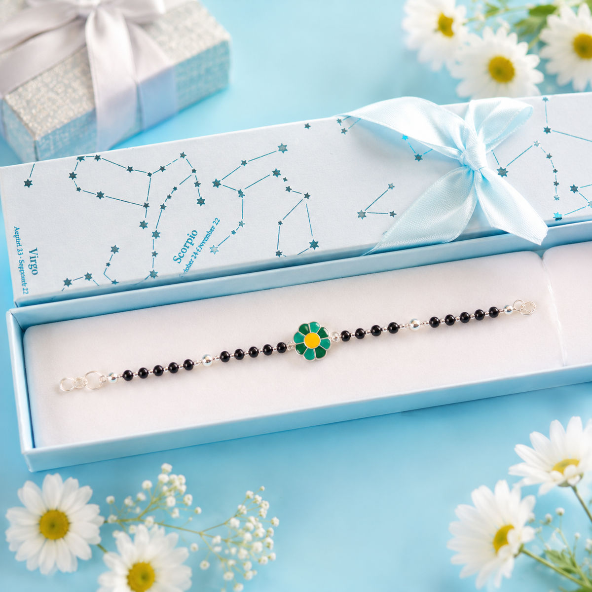 Bandhan Kids Silver "Flower" Bracelet - SweeDesi