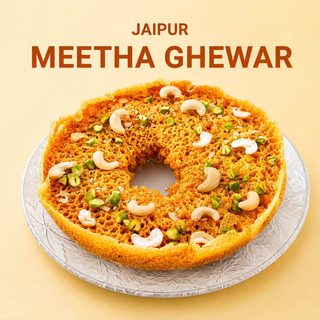Rawat Meetha Ghewar - SweeDesi