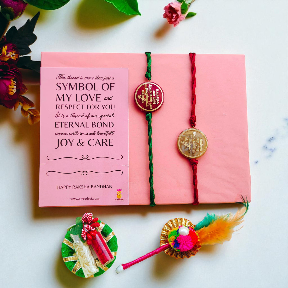 Gayatri Mantra Rakhi Set