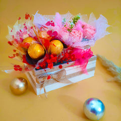 Chocolate Flower Bouquet Pink