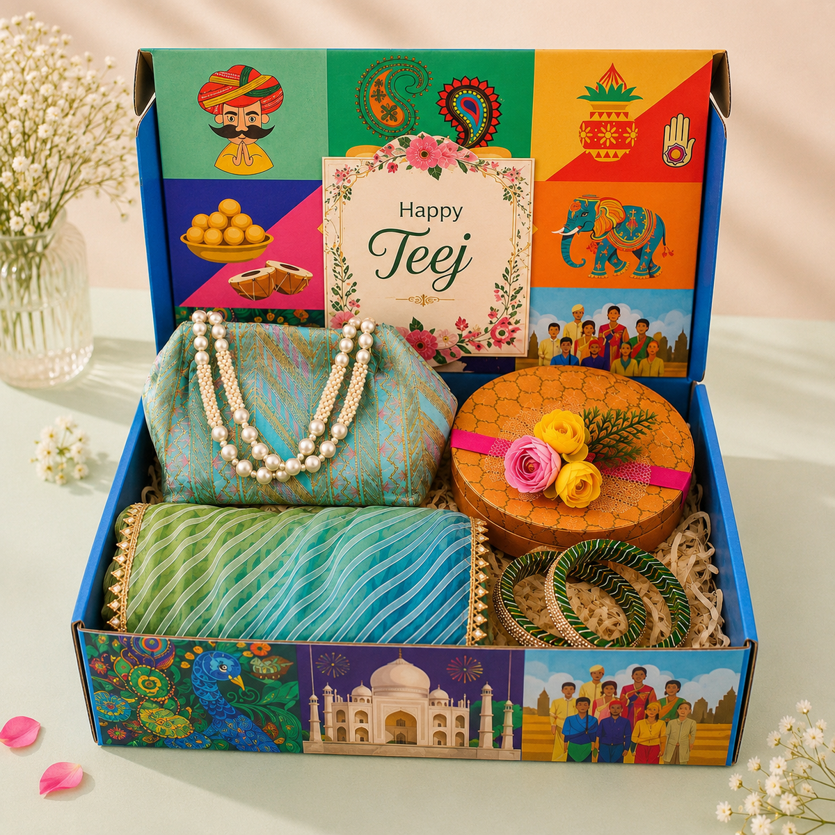 Golden Teej Hamper - SweeDesi