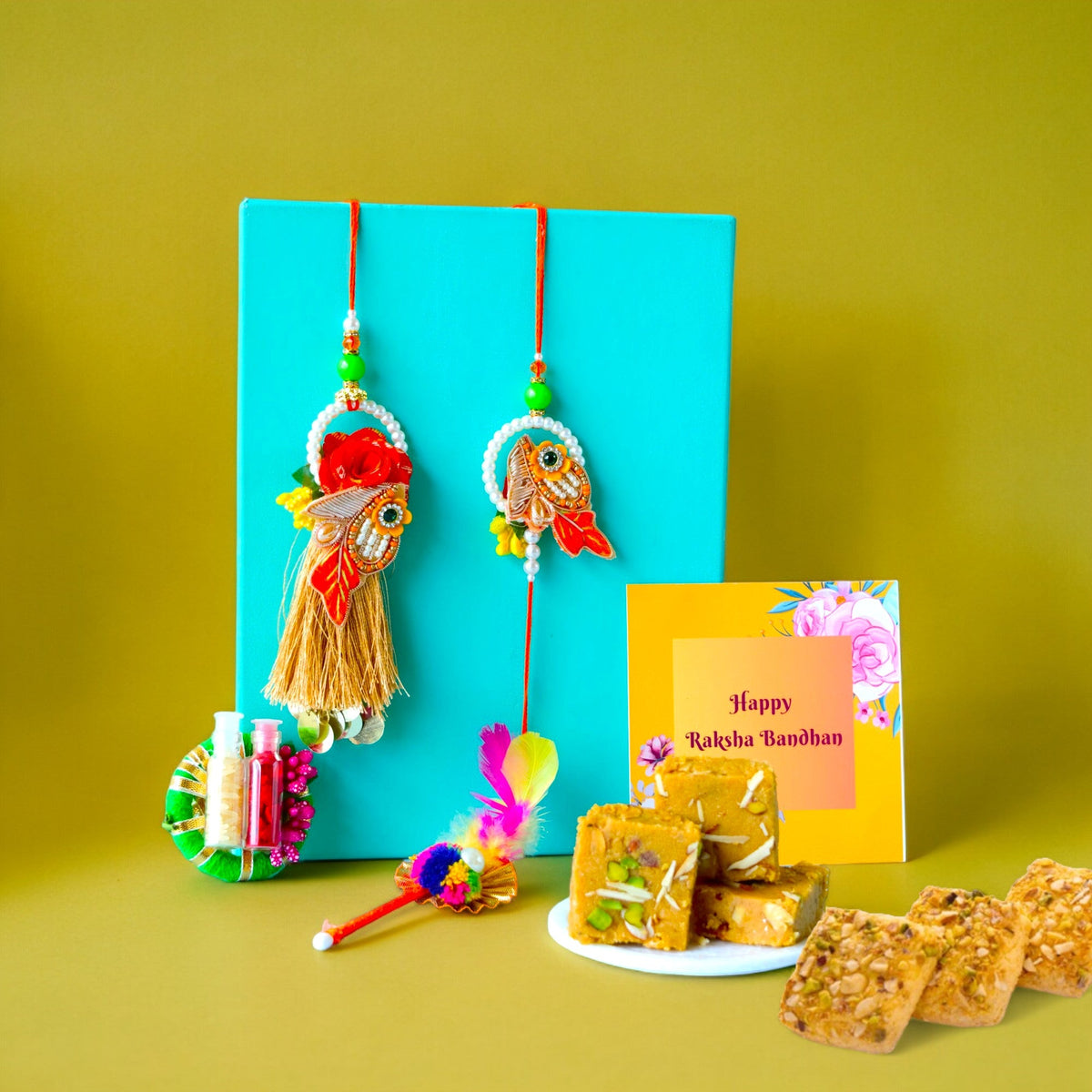 Bandhan Bhai - Bhabhi Rakhi Hamper 9 - SweeDesi