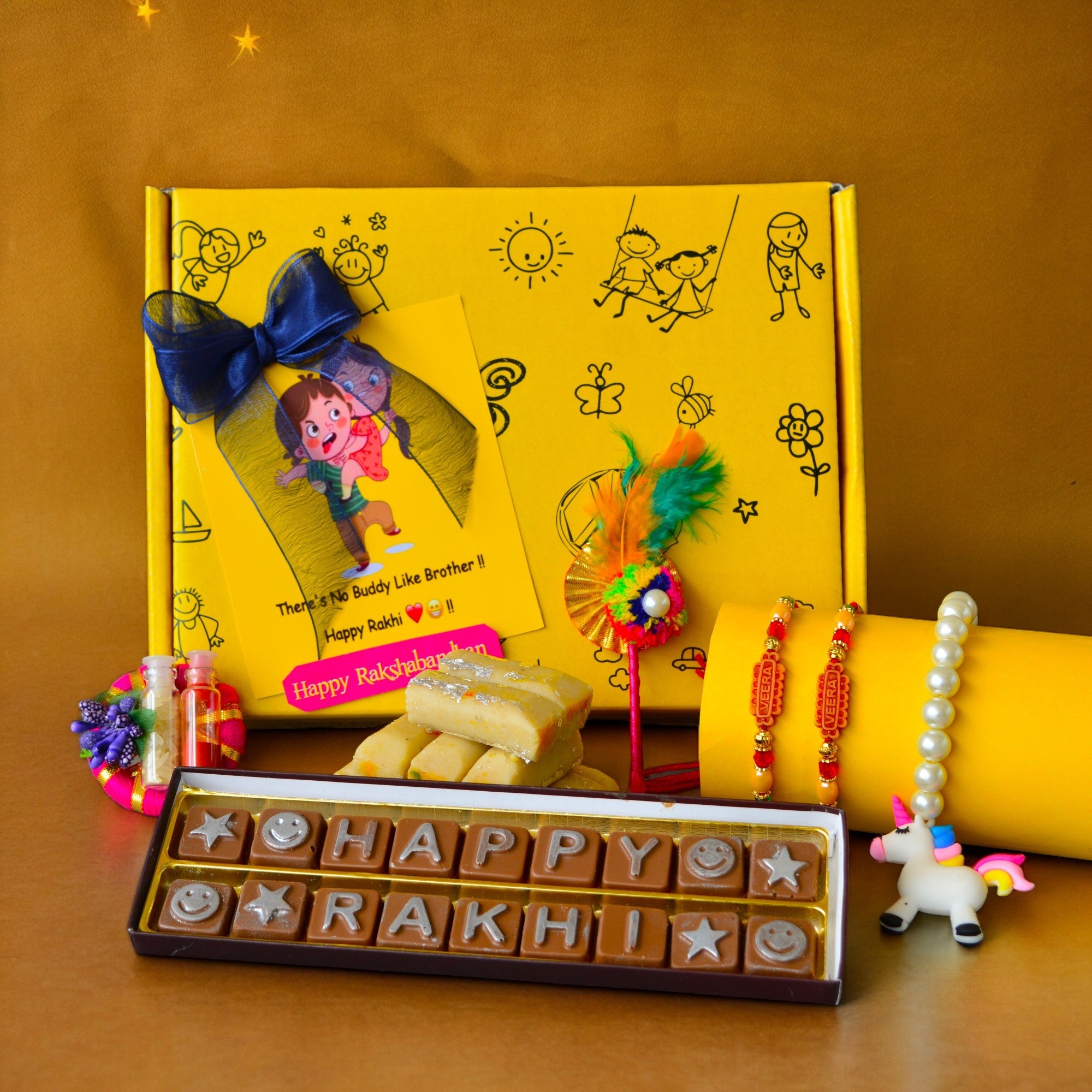Shop Premium Bandhan Kids Rakhi Hamper 29 Online at SweeDesi