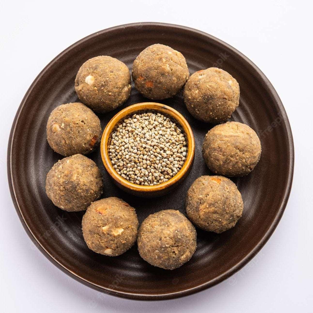 Gud Bajra Churma Laddu - 500gm - SweeDesi