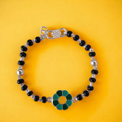 Bandhan Kids Silver "Flower" Rakhi - SweeDesi