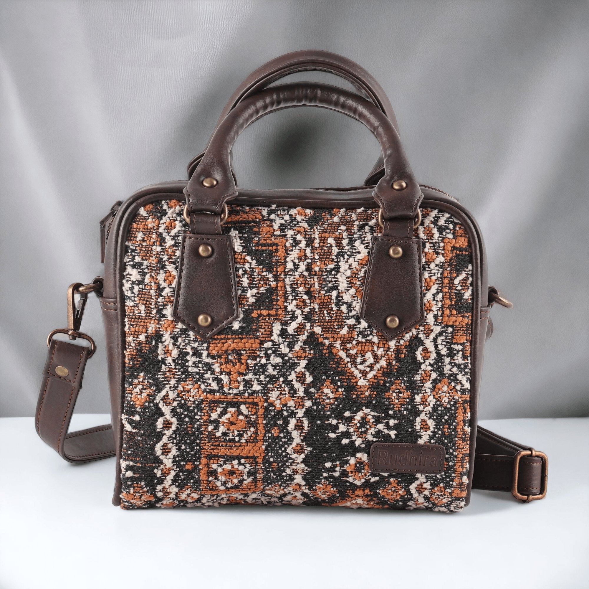 Damask Print Satchel bag - SweeDesi