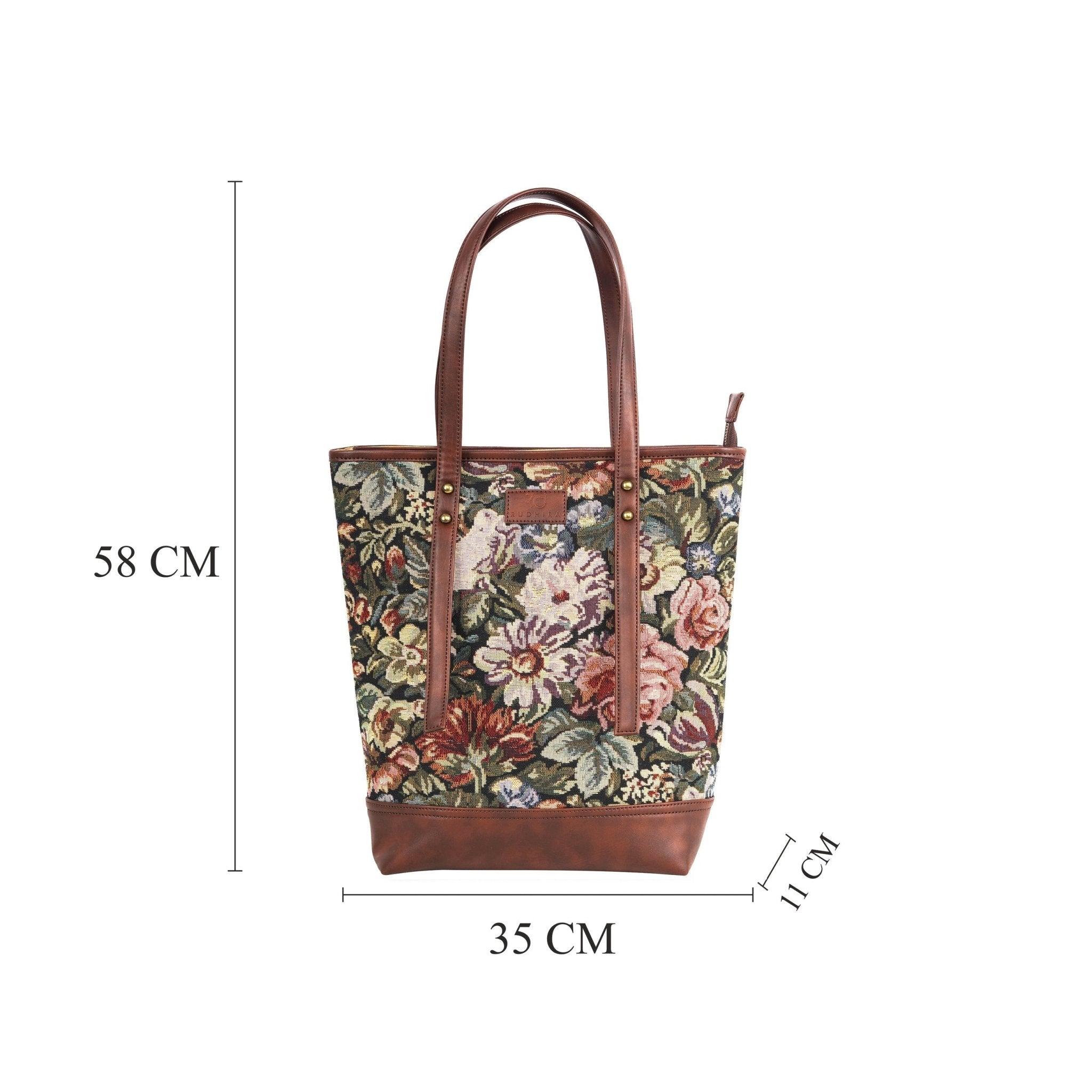 Floral Print Tote Bag - SweeDesi