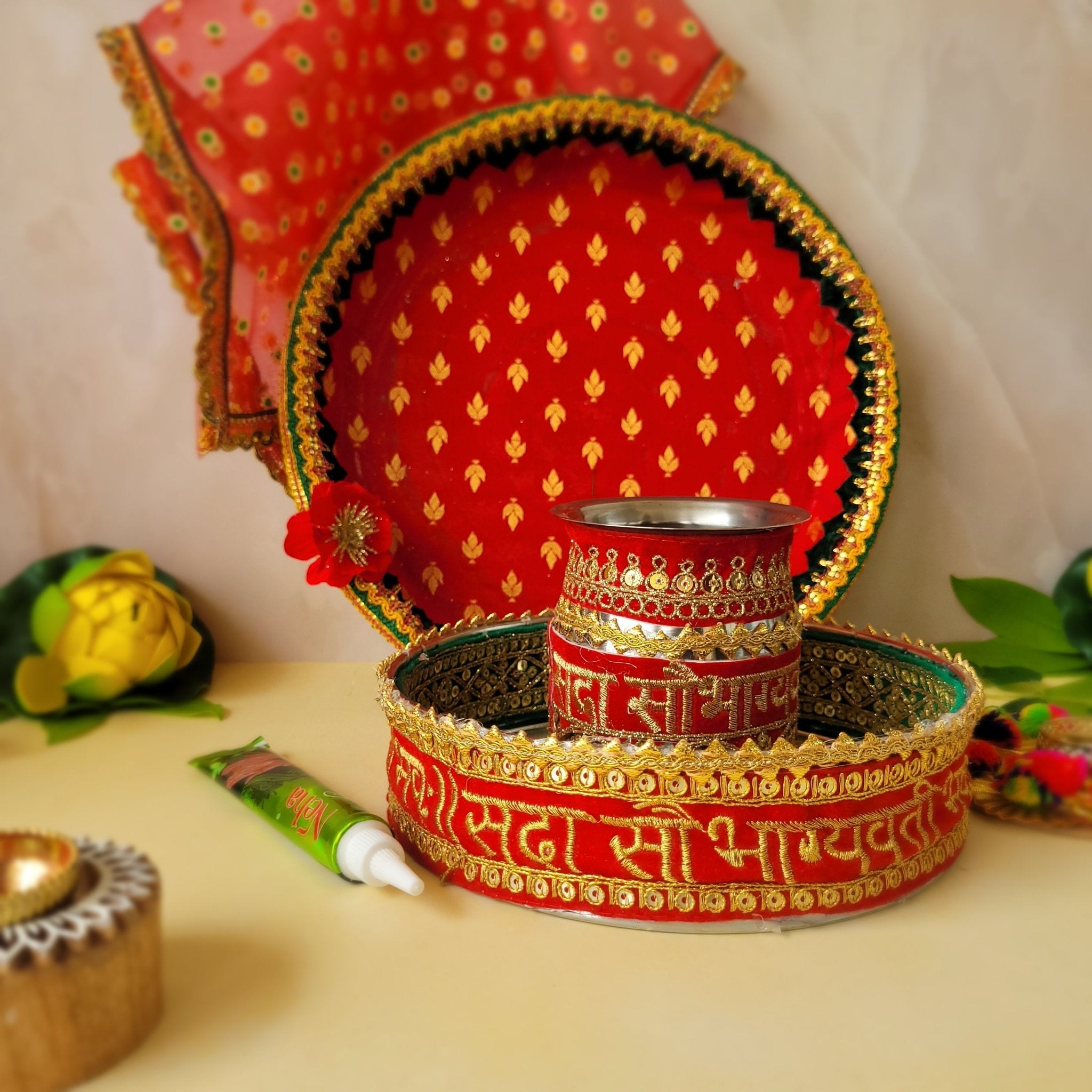 Karwa Chauth Red Set - SweeDesi