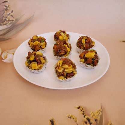 Roasted Dryfruit Laddu - 400gm - SweeDesi